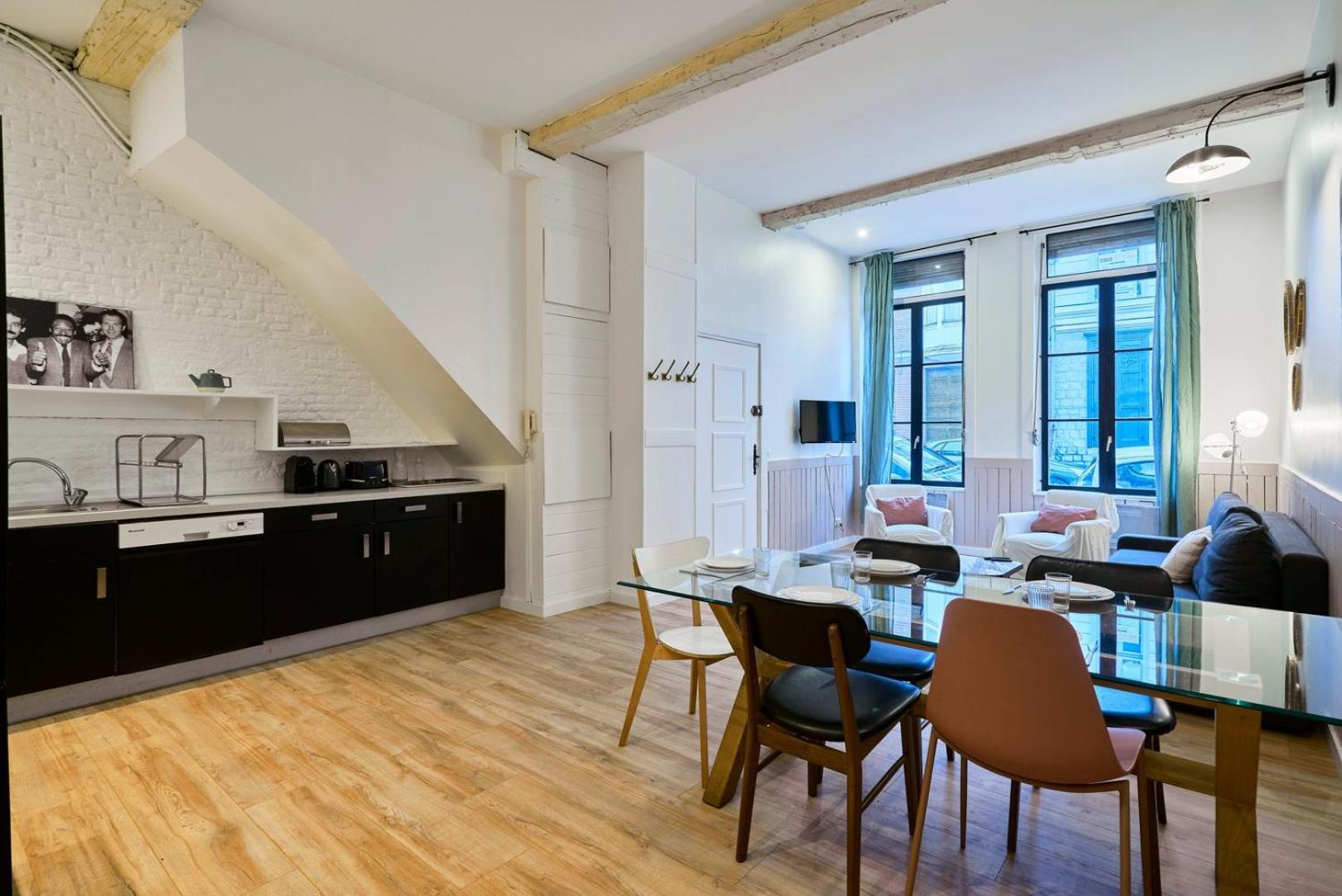 Old Lille: Charming Renovated Apartment ภายนอก รูปภาพ